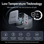 Cargador de Pared GaN Vention FEXH0-EU/ 2xUSB Tipo-C/ 1xUSB/ 70W - PixelPlaza