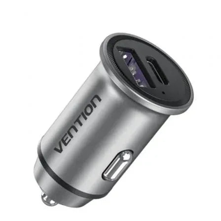 Cargador de Coche Vention FFFH0/ 1xUSB-Tipo C/ 1xUSB/ 30W - PixelPlaza
