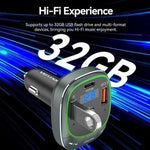 Transmisor FM/ MP3/ Bluetooth Vention FFLB0/ 1xUSB-Tipo C/ 2xUSB/ 30W - PixelPlaza