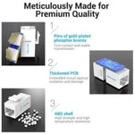 Conector RJ45 Vention IPGW0-5 Cat6 UTP/ 5 uds/ Blanco - PixelPlaza