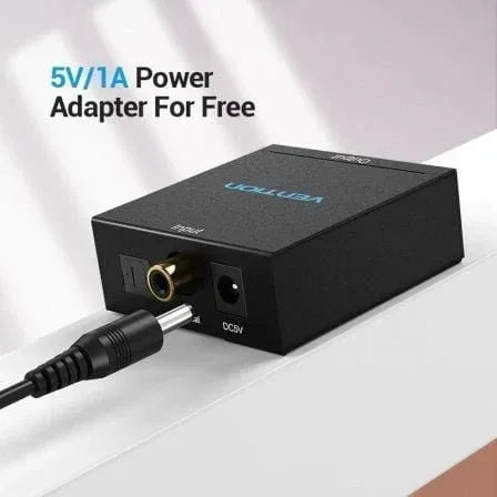 Convertidor de Audio Vention BDFB0-EU/ Entrada Toslink y RCA/ Salida 2x RCA - PixelPlaza