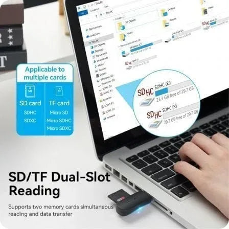 Lector de Tarjetas Externo Vention CLGB0/ USB 3.0 - PixelPlaza
