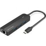 Hub USB Tipo-C Vention TGPBB/ 3xUSB/ 1xRJ45/ 1xMicro B PD/ Negro - PixelPlaza