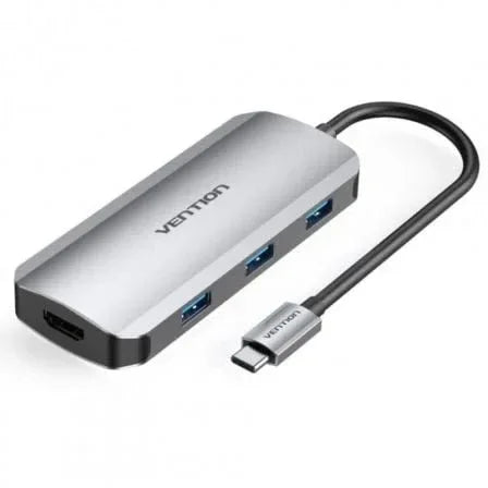 Docking USB Tipo-C Vention TOFHB/ 1xHDMI/ 3xUSB/ 1xUSB Tipo-C/ 1xUSB Tipo-C PD - PixelPlaza
