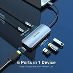 Docking USB Tipo-C Vention TOFHB/ 1xHDMI/ 3xUSB/ 1xUSB Tipo-C/ 1xUSB Tipo-C PD - PixelPlaza