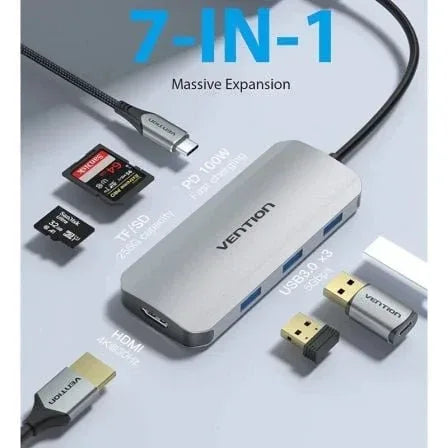 Docking USB Tipo-C Vention TOJHB/ 1xHDMI 4K/ 3xUSB/ 1xUSB Tipo-C/ 1xLector tarjetas/ Gris - PixelPlaza
