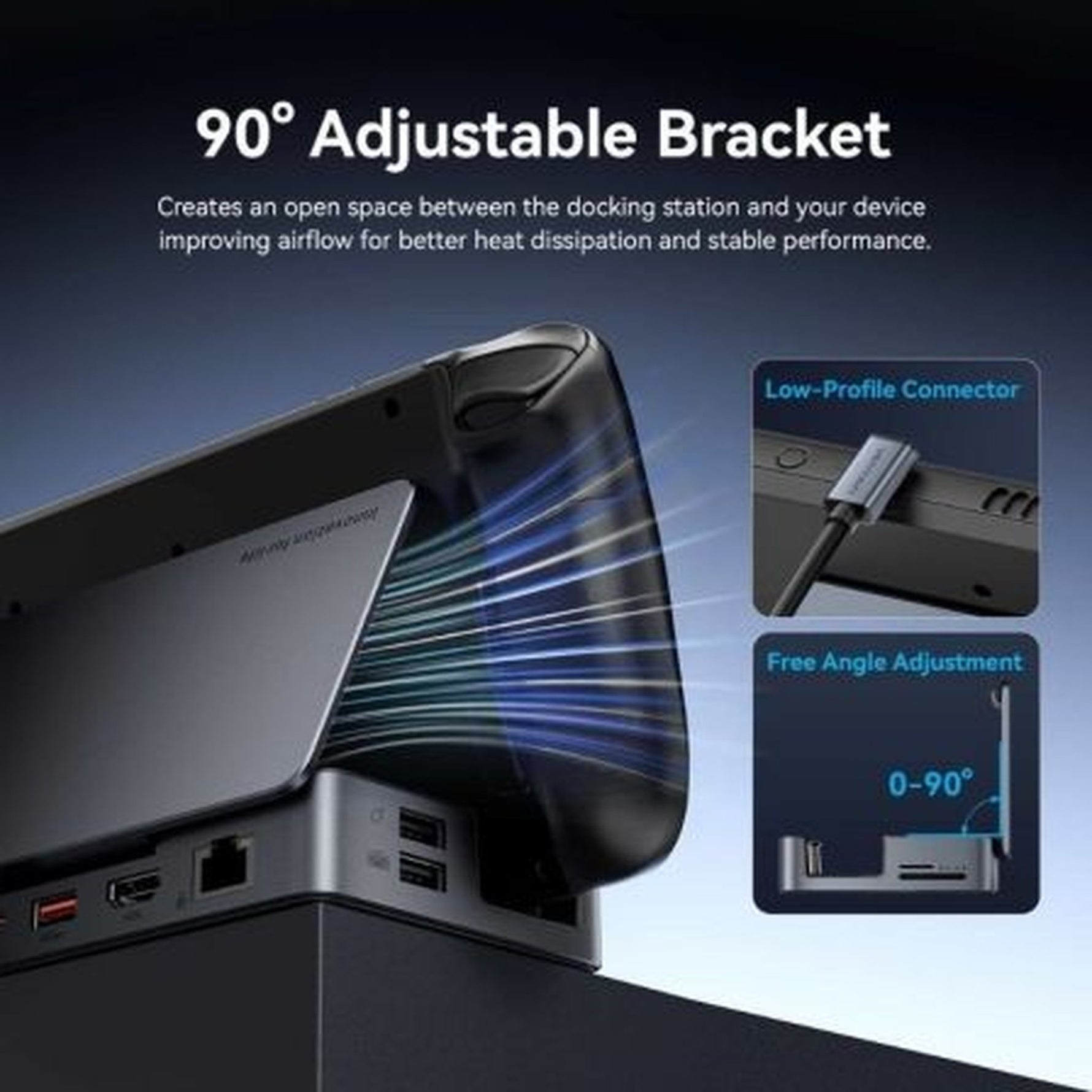 Docking USB Tipo-C para Steam Deck / Switch Vention TPZH0/ 2xHDMI 4K/ 3xUSB/ 1xUSB Tipo-C/ 1xUSB Tipo-C PD/ 1xRJ45/ 1xLector Tarjetas/ Gris