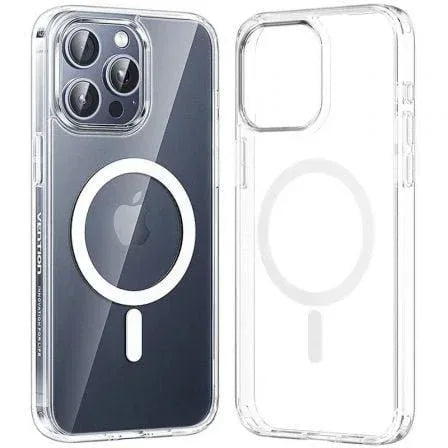 Funda Dura con Magsafe Vention KUAT0-10/ Compatible con iPhone 13/ Transparente - PixelPlaza
