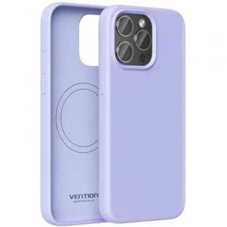 Funda Silicona con Magsafe Vention KUEV0-10/ Compatible con iPhone 14/ Morada - PixelPlaza