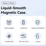 Funda Silicona con Magsafe Vention KVCGCD-40/ Compatible con iPhone 17 Pro Max/ Aguamarina - PixelPlaza
