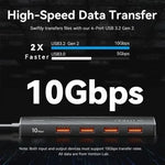 Hub USB 3.2 Vention CHJBB/ 4xUSB/ 1xUSB Tipo-C/ 15cm - PixelPlaza