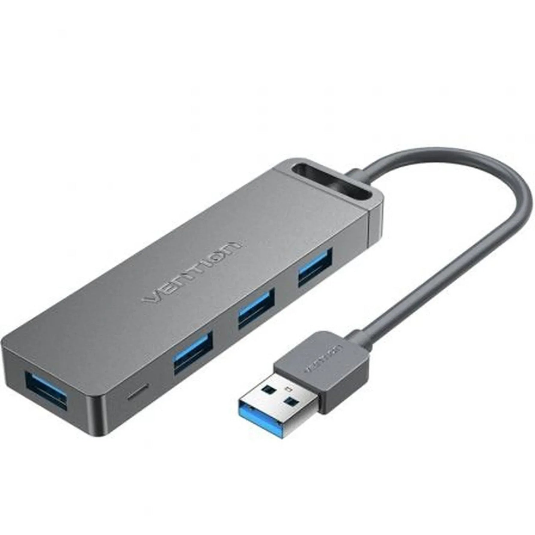 Hub USB 3.0 Vention CHLHD/ 4xUSB/ 1xMicroUSB PD/ Gris - PixelPlaza