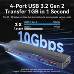 Hub USB Tipo-C 3.2 Vention CHYBB/ 2xUSB Tipo-C 3.2/ 2xUSB 3.2/ 1xUSB Tipo-C/ 15cm - PixelPlaza