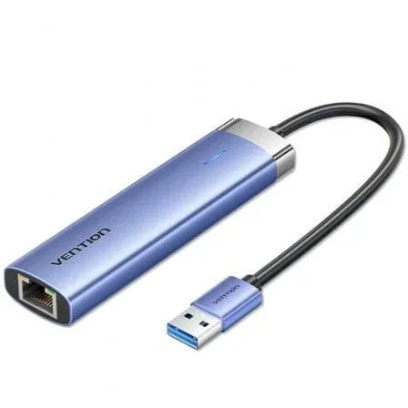 Hub USB 3.0 Vention TGFSB/ 3xUSB/ 1xRJ45/ 1xUSB Tipo-C PD - PixelPlaza