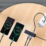 Hub USB Tipo-C Vention TGKBB/ 4xUSB/ 1xMicroUSB PD/ 15cm - PixelPlaza