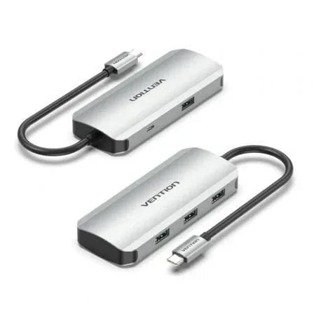 Hub USB Tipo-C Vention TNAHB/ 4xUSB/ 1xMicroUSB PD - PixelPlaza