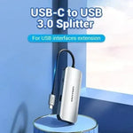 Hub USB Tipo-C Vention TNAHB/ 4xUSB/ 1xMicroUSB PD - PixelPlaza
