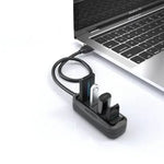 Hub USB Vention VAS-J43-B015/ 4xUSB/ 15cm - PixelPlaza