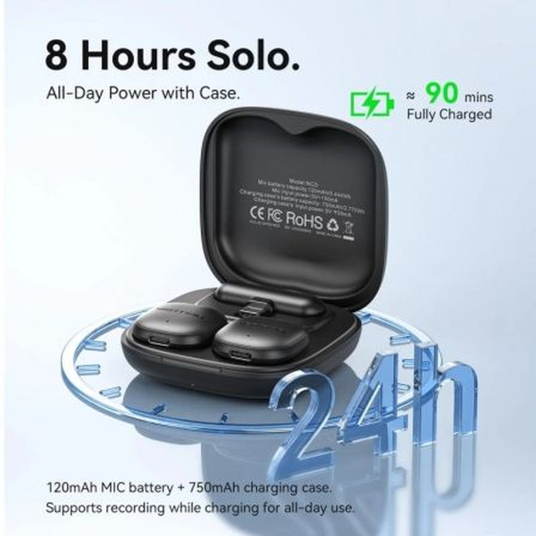 Micr¾fono Inalßmbrico con Clip Vention Lavalier NCDB0/ USB Tipo-C/ Lightning/ Incluye Receptor/ 2 unidades