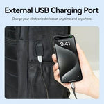 Mochila Vention KRKB0 para Portátiles hasta 17"/ Impermeable/ Puerto USB/ Antirrobo/ Negra - PixelPlaza