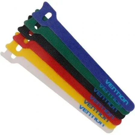 Tira Organizadora de Cables Vention KAC00/ 15cm/ Pack de 6 - PixelPlaza