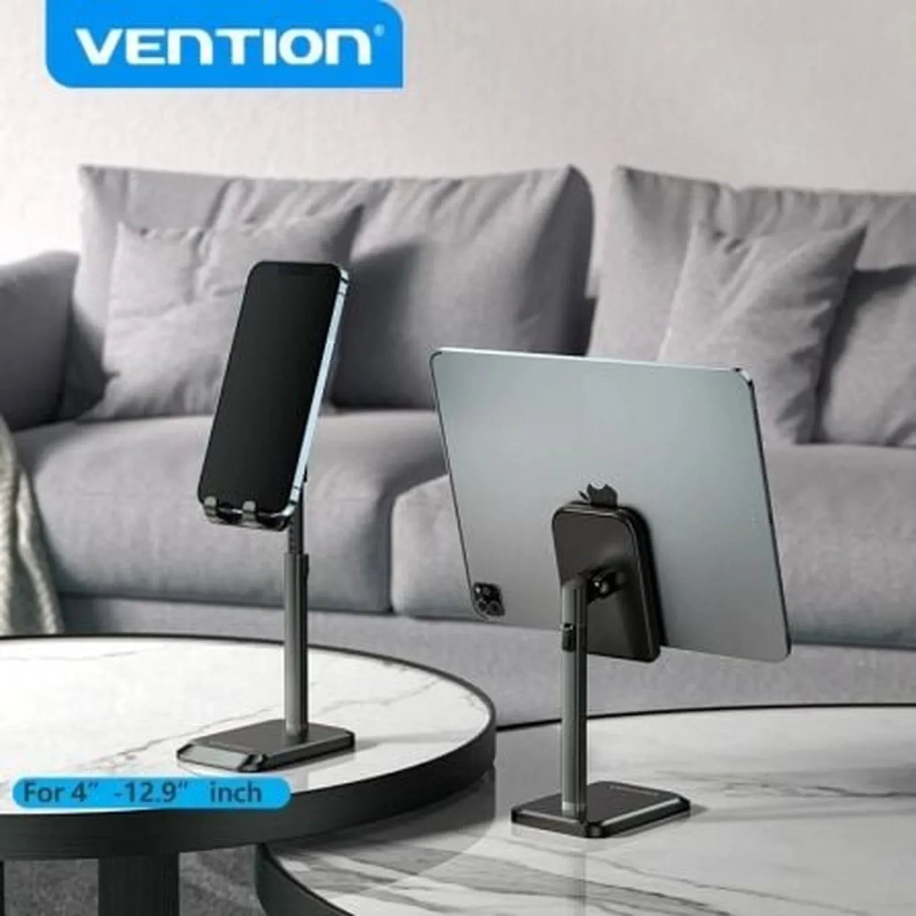 Soporte para Smartphone/Tablet Vention KCQB0/ Negro - PixelPlaza