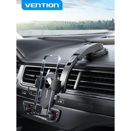 Soporte de Smartphone para Coche Vention KSCB0/ Negro - PixelPlaza