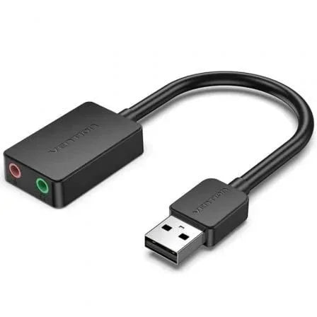 Tarjeta de Sonido Vention CDYB0/ 2.1/ Negro - PixelPlaza