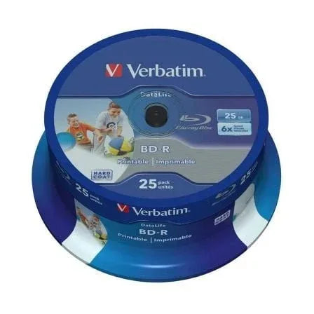 Blue-Ray BD-R Verbatim 43811 Imprimible 6X/ Tarrina-25uds - PixelPlaza