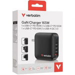 Cargador de Pared Universal GaN para Viaje Verbatim Mini GaN Wall Charger/ 3xUSB Tipo-C/ 1xUSB/ 165W - PixelPlaza