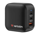 Cargador de Pared Universal GaN para Viaje Verbatim Mini GaN Wall Charger/ 2xUSB Tipo-C/ 1xUSB/ 70W - PixelPlaza