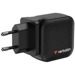 Cargador de Pared Universal GaN para Viaje Verbatim Mini GaN Wall Charger/ 2xUSB Tipo-C/ 1xUSB/ 70W - PixelPlaza
