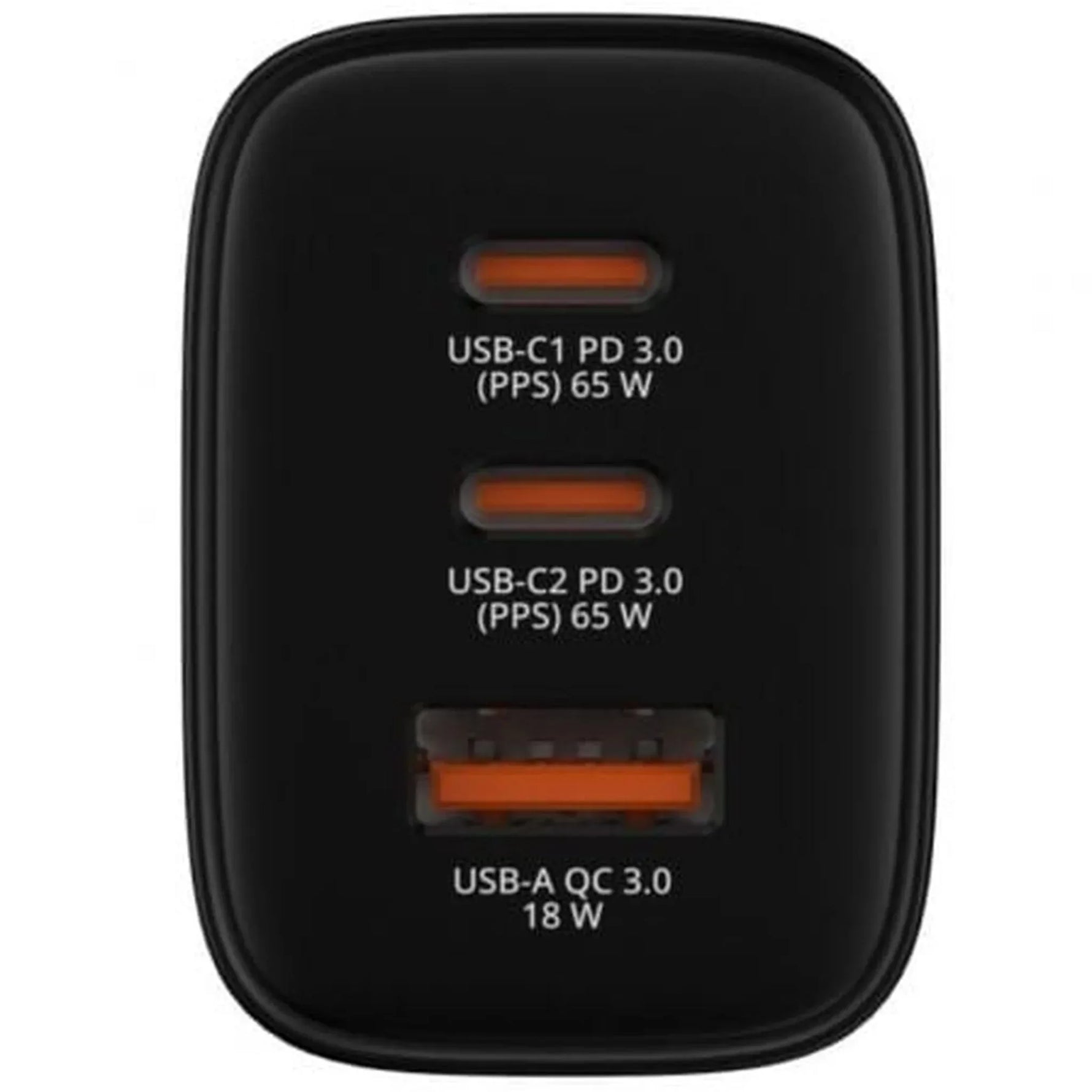 Cargador de Pared GaN Verbatim Essentials/ 2xUSB Tipo-C/ 1xUSB/ 65W - PixelPlaza