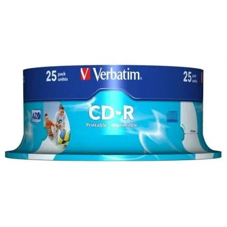 CD-R Verbatim AZO Imprimible 52X/ Tarrina-25uds - PixelPlaza