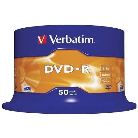 DVD-R Verbatim Advanced AZO 16X/ Tarrina-50uds - PixelPlaza