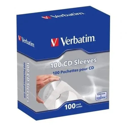 Fundas CD-R Verbatim Sleeves/ Caja-100uds - PixelPlaza