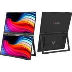 Monitor Portßtil Tßctil Verbatim Duo Essentials 15.6" + 15.6"/ Full HD/ Multimedia/ Negro