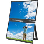 Monitor Portßtil Tßctil Verbatim Duo Essentials 15.6" + 15.6"/ Full HD/ Multimedia/ Negro