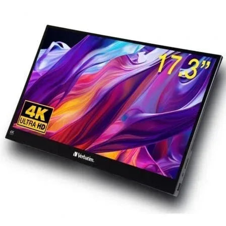 Monitor Portátil Táctil Verbatim PMT-17-4K 17.3"/ 4K/ Negro - PixelPlaza