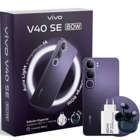 Smartphone Vivo V40 SE 80W 8GB/ 256GB/ 6.67"/ 5G/ Negro - PixelPlaza
