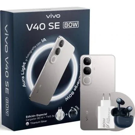 Smartphone Vivo V40 SE 80W 8GB/ 256GB/ 6.67"/ 5G/ Titanio - PixelPlaza