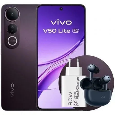 Smartphone Vivo V50 Lite 8GB/ 256GB/ 6.77"/ 5G/ Negro Fantasmal - PixelPlaza