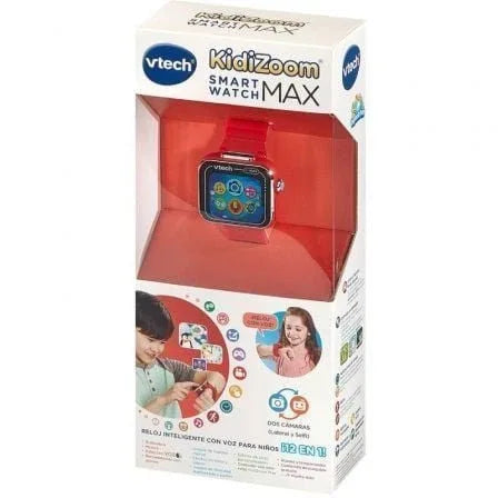 Smartwatch VTech Kidizoom Smartwatch Max/ Notificaciones/ Rojo - PixelPlaza