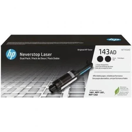 Kit de Recarga Tóner Original nº143AD Multipack/ 2x Negro - PixelPlaza