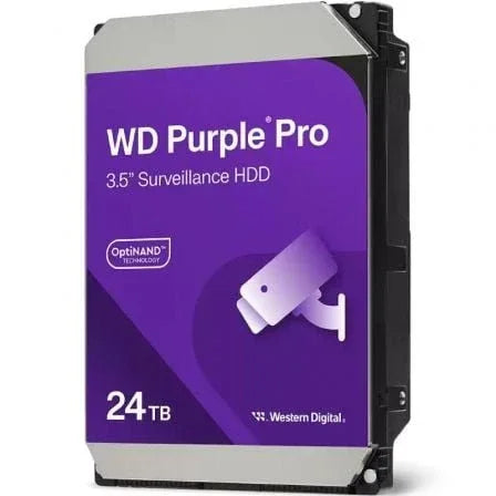 Disco Duro Western Digital WD Purple Pro Surveillance 24TB/ 3.5"/ SATA III/ 512MB - PixelPlaza