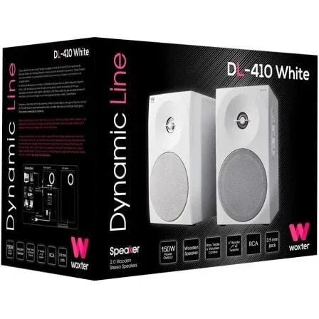 Altavoces Woxter Dynamic Line DL-410/ 150W/ 2.0/ Blanco - PixelPlaza