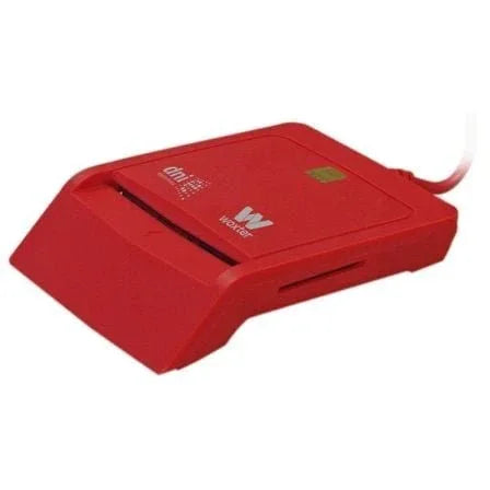 Lector de DNI y Tarjetas Woxter Combo PE26-148/ USB 2.0/ Rojo - PixelPlaza