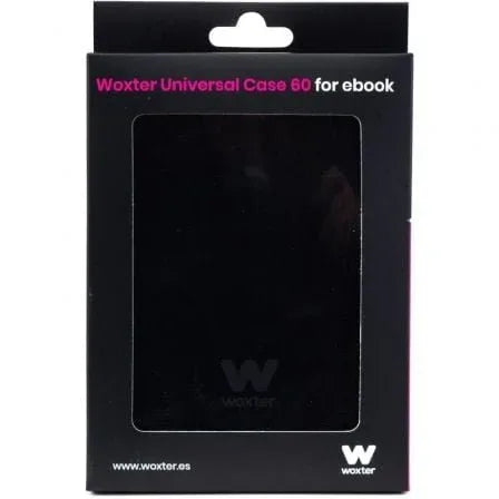 Funda para libro electrónico Woxter Universal Case 60 Black EB26-009/ Negra - PixelPlaza
