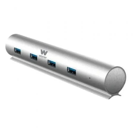 Hub USB 3.0 con Alimentación Externa Woxter HUB 73 PE26-142/ 7xUSB/ Gris - PixelPlaza