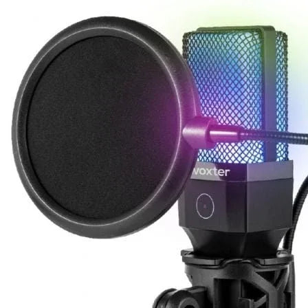 Micrófono Woxter Mic Studio 65 RGB/ USB 2.0 - PixelPlaza